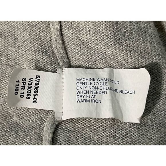 GAP Open Front Cardigan with Roll Snap Sleeves Gray S‎ - Picture 4 of 5